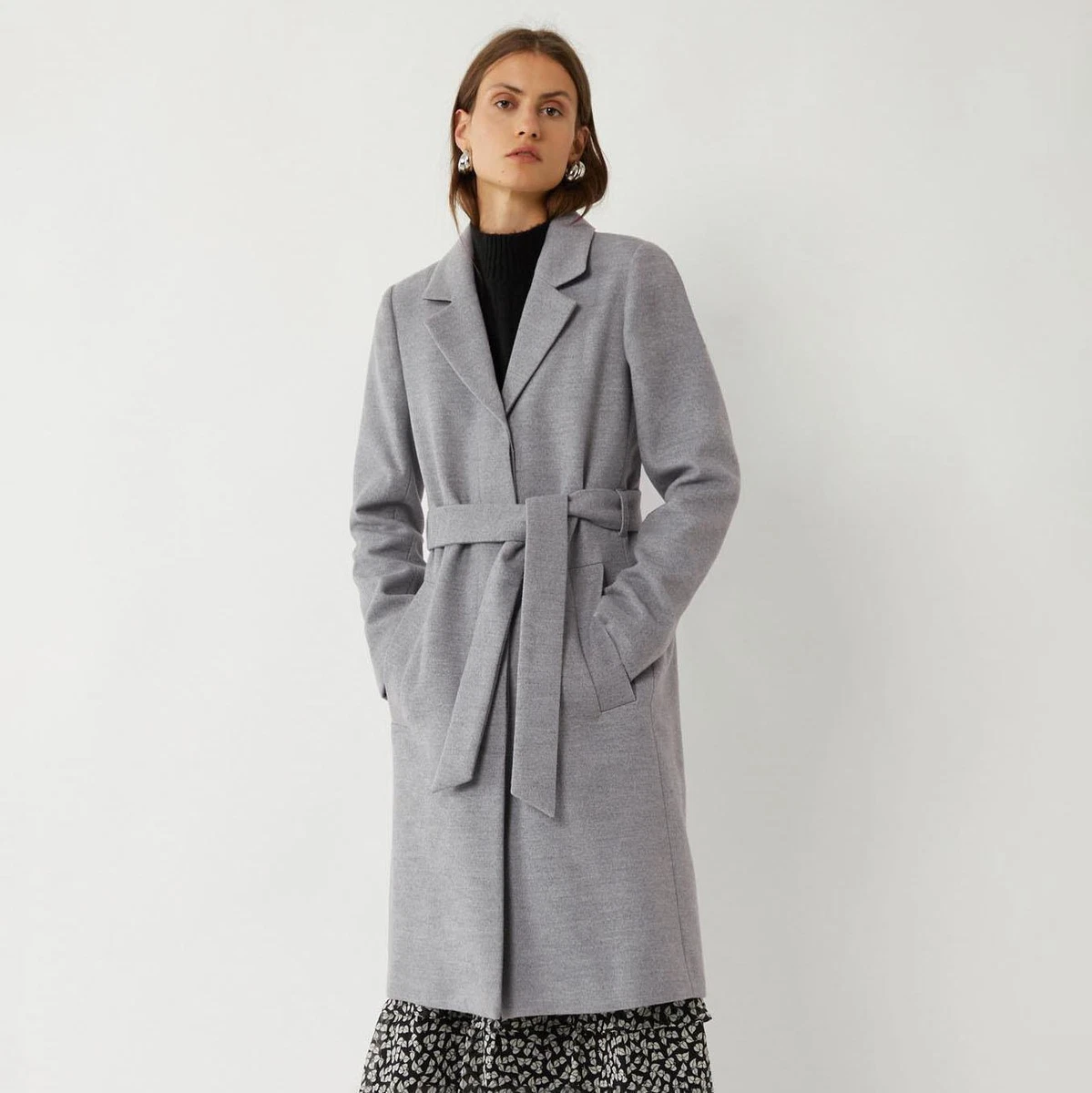 Ladies grey winter coat hotsell
