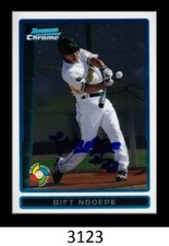 1-2009 BOWMAN CHROME WBC GIFT NGOEPE HAND SIGNED AUTO BLUEJAYS QTY