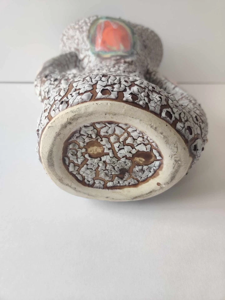 Vase écailles en céramique vintage - Photo 3/4