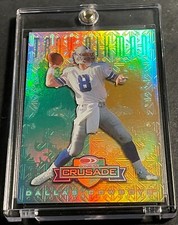 1998 Leaf Rookies & Stars Donruss Crusade Green 026/250 Troy Aikman COWBOYS HOF