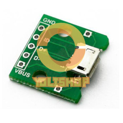 5PCS MICRO USB to DIP Adapter 5pin female connector B type pcb converter