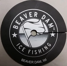 1 BEAVER DAM 12" ICE FISHING TIP-UP HOLE COVER BLACK WALLEYE NORTHERN