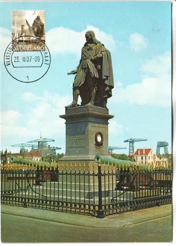 Netherlands 2007 maximum card Michiel de Ruyter Vlissingen fdc limited edition..
