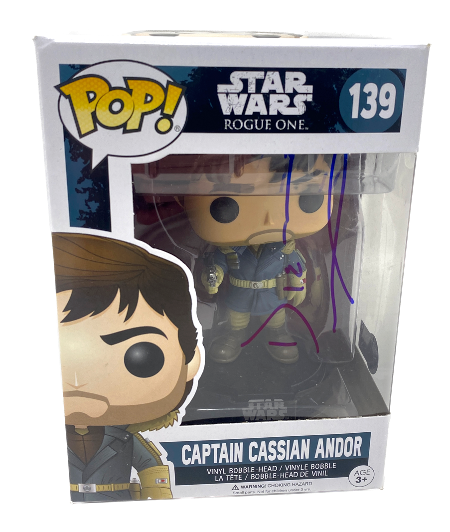 Diego Luna Signed Star Wars Cassian Andor Funko Pop #139 Autograph