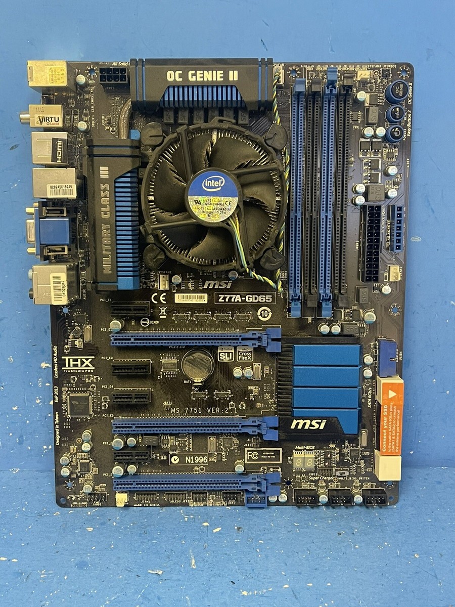 MSI Z77A-GD65 GAMING MOTHERBOARD | For Intel | DDR3 SDRAM | 4