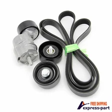 Serpentine Belt Tensioner Pulley Kit For Sonata 06-10 Optima Rondo 2.4L US