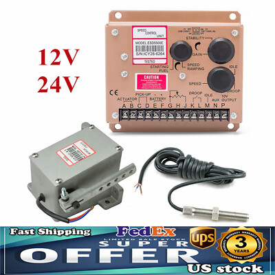 Electronic Engines Speed Controller Governor ESD5500E Generator Genset 12V & 24V