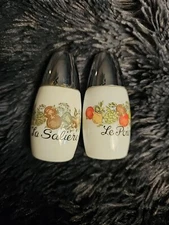 Gemco Corelle Corning Ware pattern SPICE OF LIFE Salt & Pepper Shakers