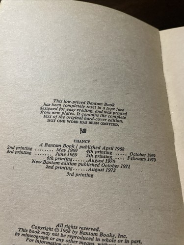 Chancy 1973 Paperback Book by Louis L'Amour - Picture 4 of 7