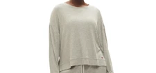 Gap Women's Grey GapBody Long-Sleeve Pajama Top ONLY Size Large