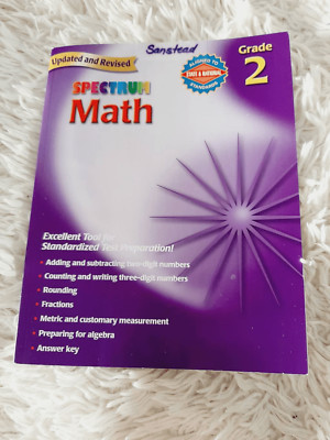 Spectrum Math NWT Grade 2 fractions n more workbook homeschool