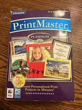 Print Master Platinum 2.0, PC And Mac Compatible, Broderbund