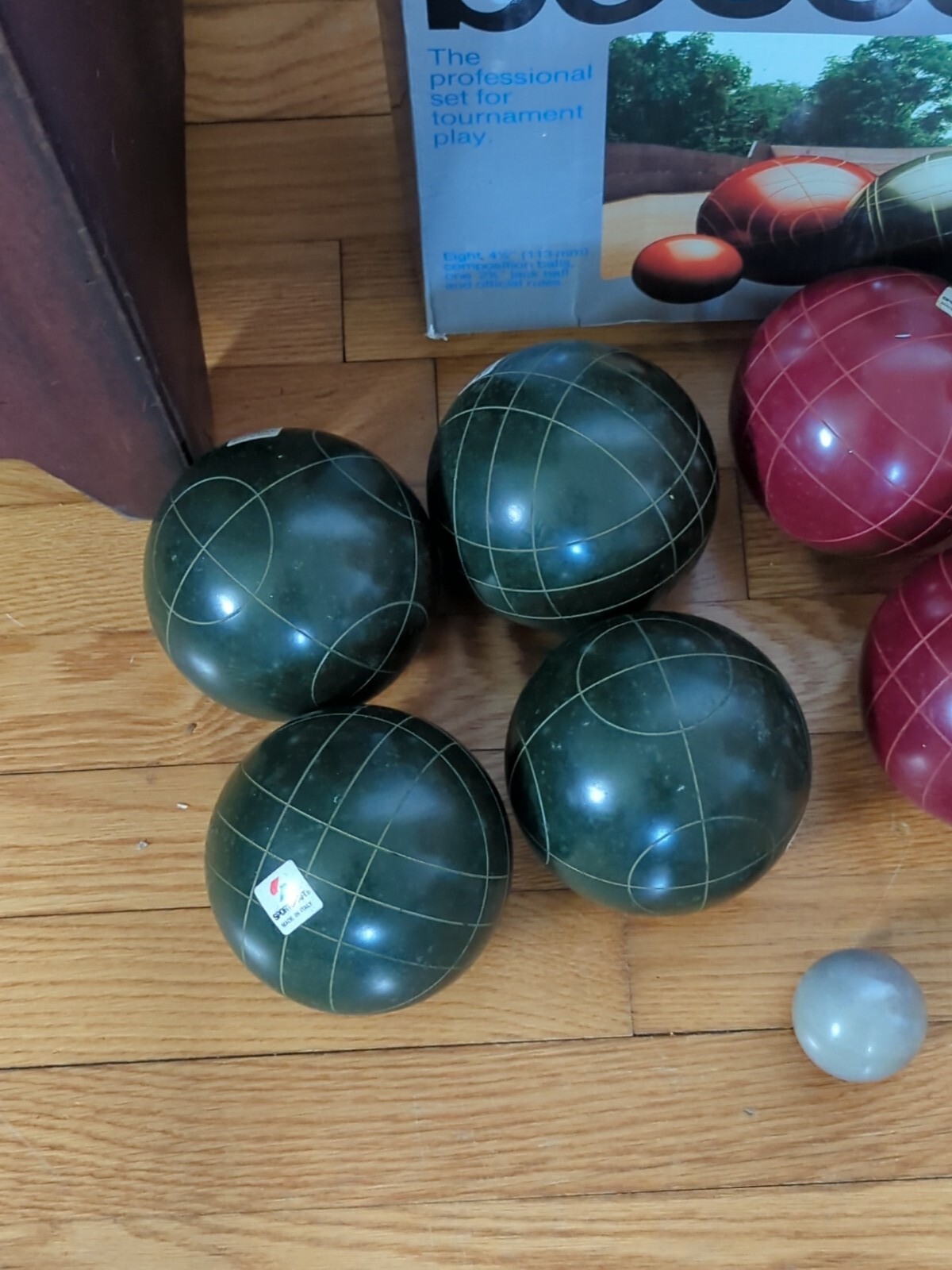 Vintage Sportcraft Bocce Ball Set Original Box Made in Italy eBay