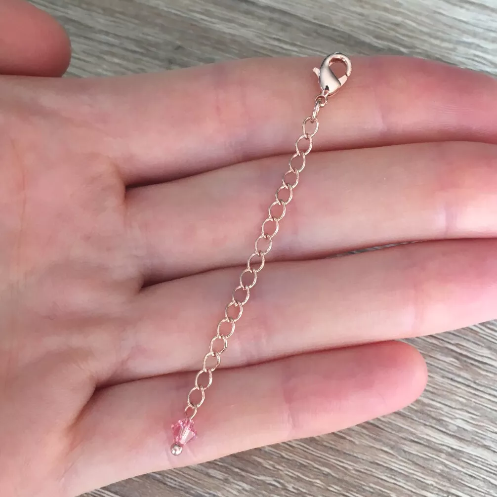 5cm / 10cm, Rose Gold Necklace Extension Chain Safety Extender