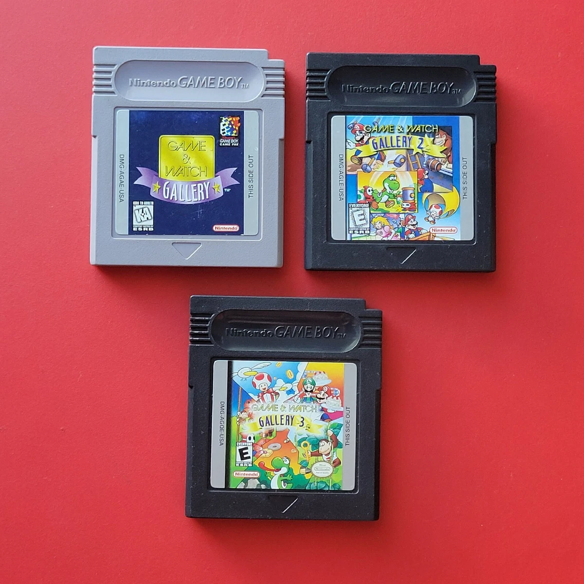 Game Watch Gallery 1 2 3 Nintendo Game Boy Original Lot 3 Authentic Saves