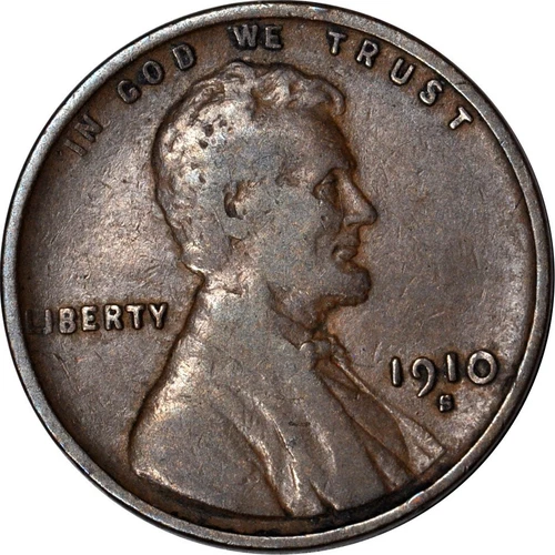 1910-S 1C Lincoln Wheat Cent Fine K16109