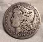 1889 O Morgan Silver Dollar