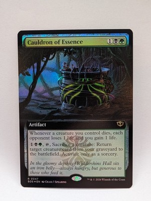[MTG] Cauldron of Essence   SOS   0347   FOIL   Near Mint   Rare Extended-Art