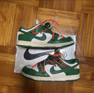 Size 10 - Nike Dunk Low x OFF-WHITE Pine Green 2019