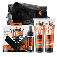 Complete Beard Grooming Kit for Men - Includes 5 Piece Grooming Kit, PROGRO S...