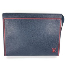 LOUIS VUITTON M63394 Taiga Pochette Voyage Bag Pouch Bicolor Clutch Bag