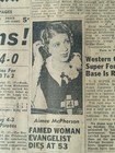 SEPT 27, 1944 NEWSPAPER #2046- FAMED EVANGELIST AIMEE SEMPLE McPHERSON DIES — photo 1