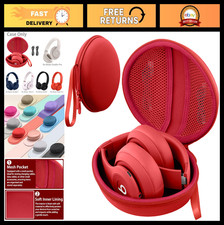 Hard Travel Case for Beats Studio Pro/Studio3/Solo4/Solo3 Headphones - Red