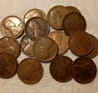Lincoln Wheat Pennies Lot Of 16 1918 Good Condition Or Less