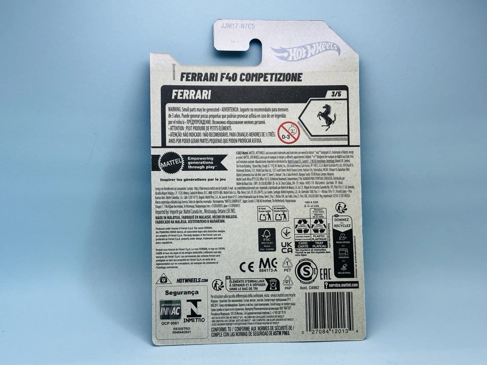 Hot Wheels 2026 Super Treasure Hunt STH # Ferrari F40 Competizione Int Card Mint - Image 4 of 4