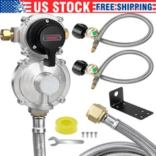 2-stage Auto Changeover Rv Propane Regulator 2 Tank 18 Inch Lp Pigtail Propane