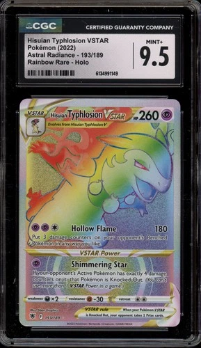 Pokemon Hisuian Typhlosion VSTAR Astral Radiance Secret Rare #193 CGC 9.5