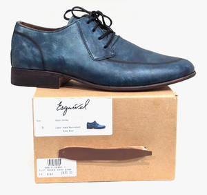 Esquivel Men\'s Blue Suede Handmade Oxford Lace-Up Dress Shoes US 9.5 Suede Oxfords Blue Dress Shoes for Men for sale | eBay main image 4
