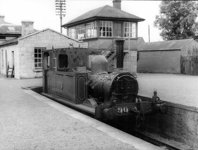 1965 FERMOY Train Station GS&WR Class 90 Locomotive Ireland Railway Photograph