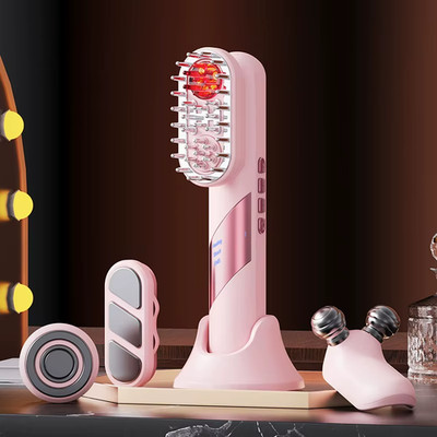 4 In 1 Electric Massage Comb EMS Scalp Massage Red Light Massager Machine