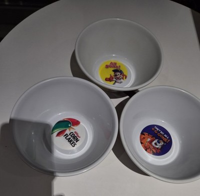 Kellogg's Kunststoff Müslischalen 3er Set Coco Pops Corn Flakes Sie sind alle weg