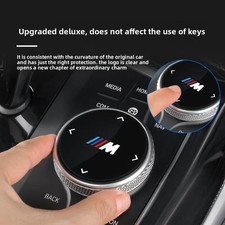 For Bmw 3 5 Series X3x4x5 45mm M Emblem Multimedia Knob Cover Decorate Sticker