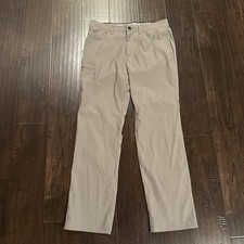 Orvis Grey Tech Hiking Walking Water Repellent Stretch Pants Men's Size 34