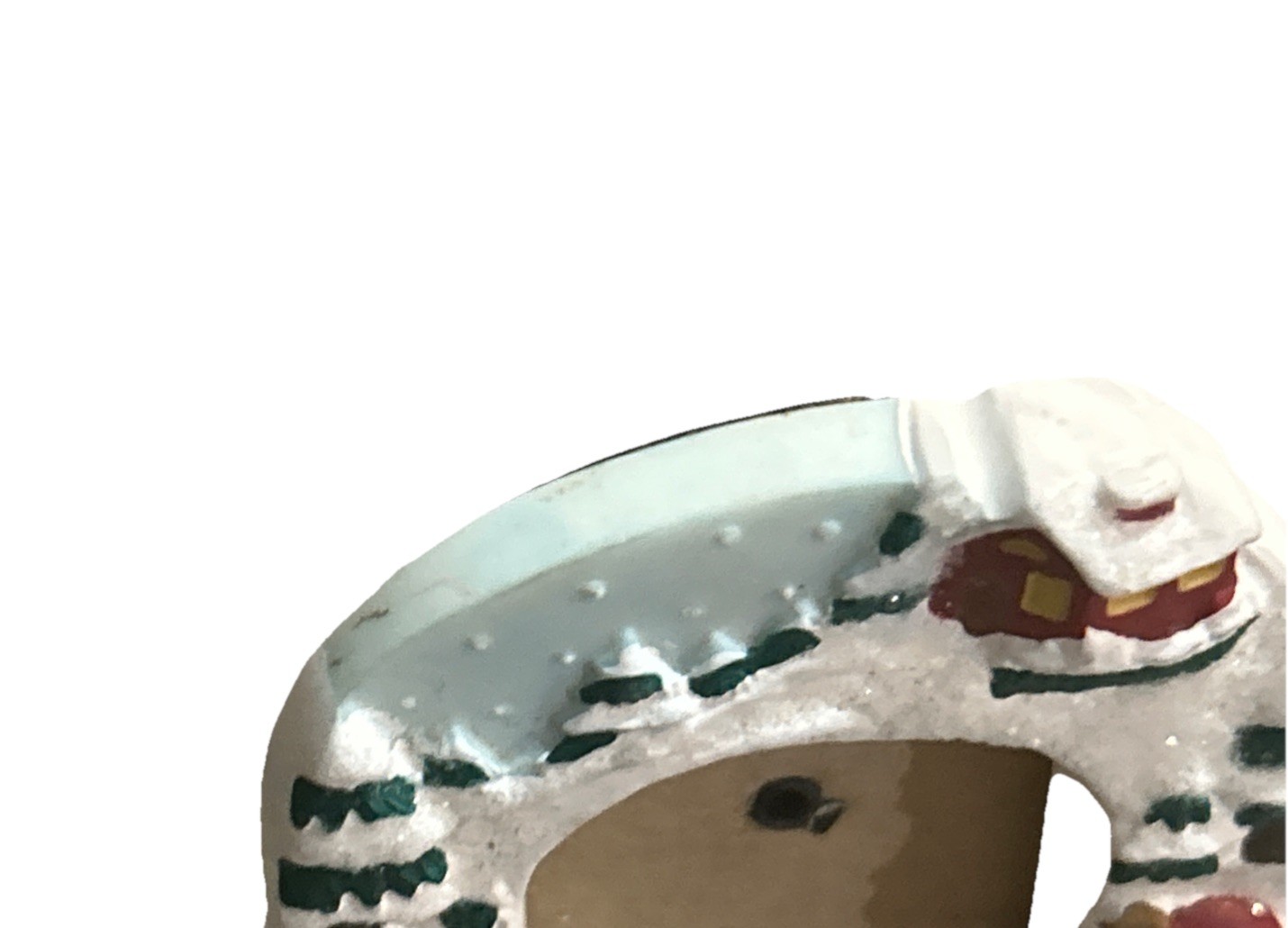 Vintage Hand Painted Mini  Magnetic Photo Frame"Grandpa " With  Easel Back  3”