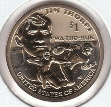 KAPPYSCOINS  SALE W6178 2018S  REVERSE PROOF JIM THROPE NATIVE AMERICAN DOL