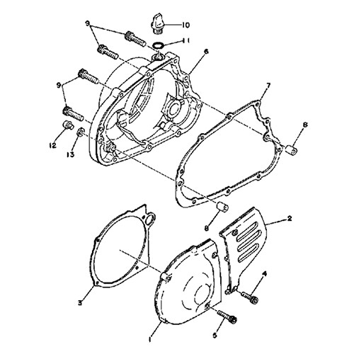 Kit vis allen YZ100 YAMAHA résout le problème de visserie moteur cruciforme foirée