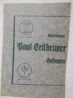 Paul Seilheimer, Solingen Catalog of Edged Weapons for Wwii German Military