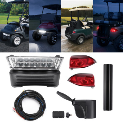 Golf Cart Deluxe LED Headlight & Tail Light Kit for Club Car Precedent 2004+
