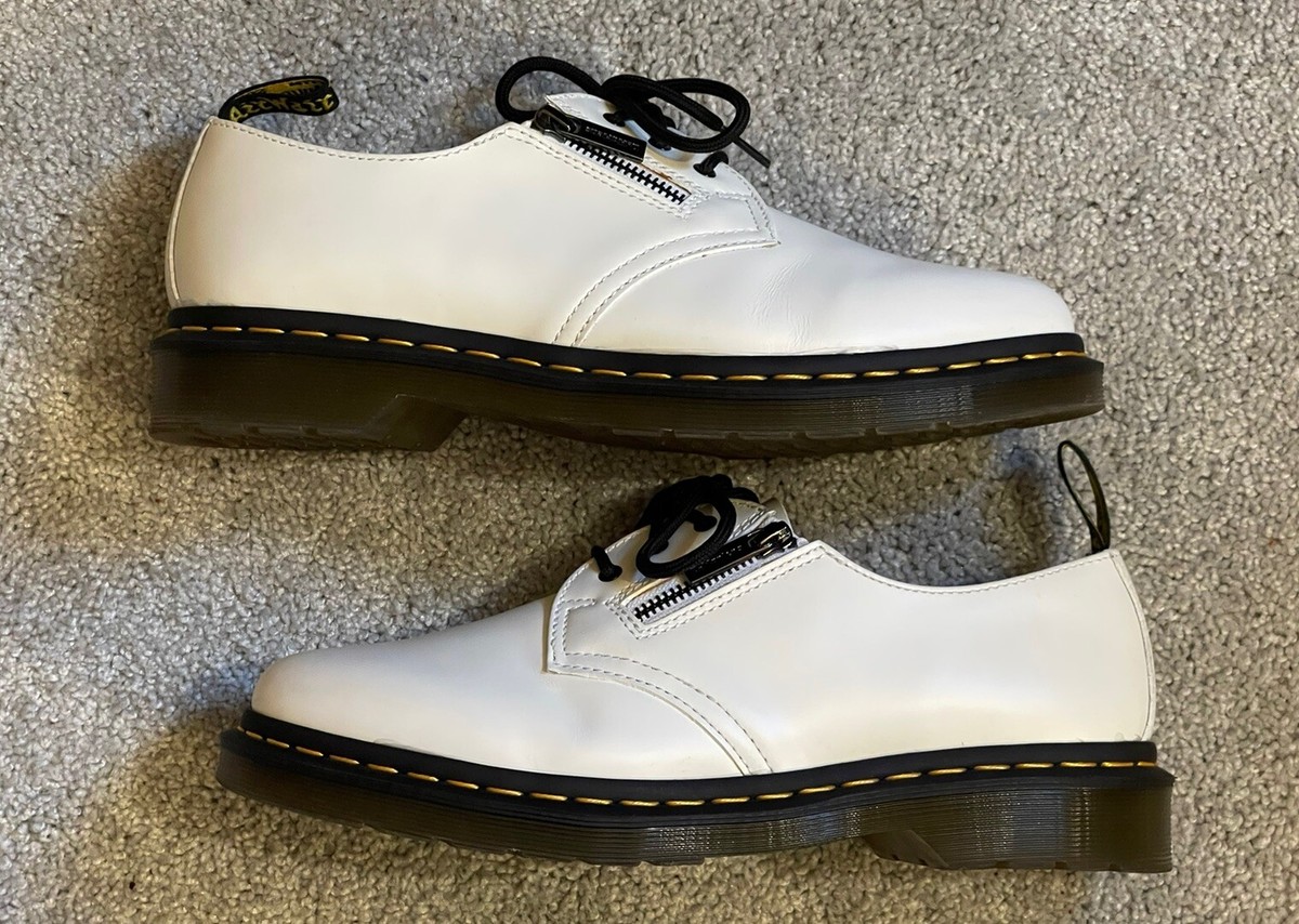 Dr. Martens Men's 1461 x Beams w/Zip White Smooth US 10 (UK Dr. Martens Men's 1461 x Beams w/Zip White Smooth US 10 (UK