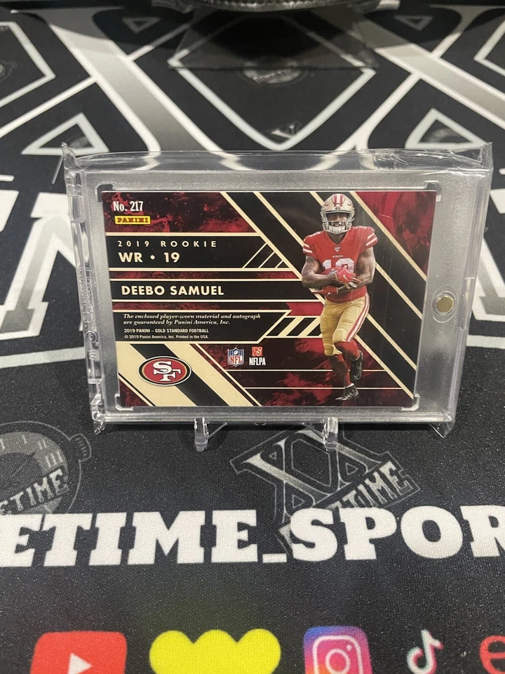2019-20 Panini Gold Standard Deebo Samuel Rookie Jersey Auto /99 - Image 2 of 2