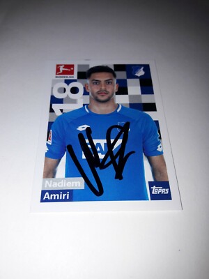 Topps Sticker signiert Nadiem Amiri TSG Hoffenheim   NEU