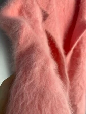 Angora Blended Wool Sweater Fluffy Fuzzy Cardigan Super Soft Chunky Knit