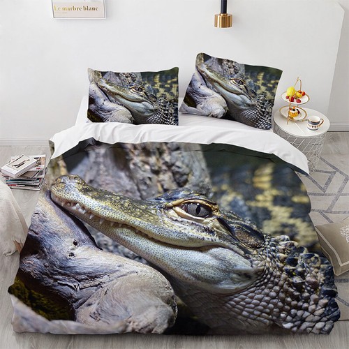 3D Animal Crocodile Series Digital Printed Bed Cover Pillowcase Bedding - Picture 18 of 31