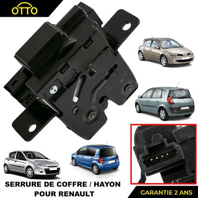 Serrure de coffre électrique pour Renault Megane 2 Clio 3 8200076240 8200947699 - Photo 1/4