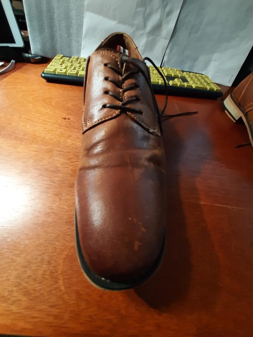 Jonsen Milan Mens Oxford Shoe Size 11 Brown Lace Up PreLoved 