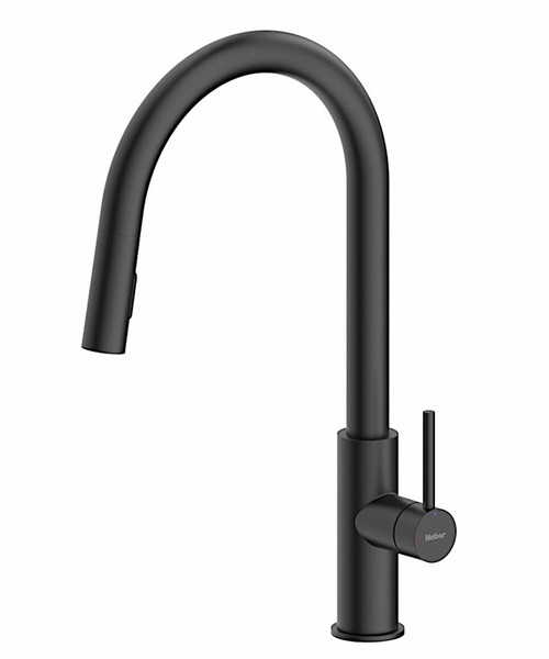Naber Armatur Namor 6 In Schwarz Matt Mit Schwenkbarem Brauseauslauf / KüChen...-image